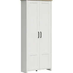 Garnero Arredamenti Mobile multiuso 85x201h cm 2 ante bianco frassinato rovere Lars Clearance