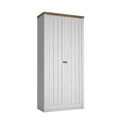 Garnero Arredamenti Mobile multiuso 90x198h cm 2 ante bianco frassinato rovere Provenza Online