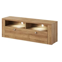 Garnero Arredamenti Mobile porta TV 140x49h cm 1 anta Paloma 2 Rovere New