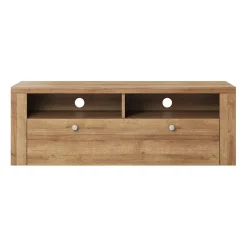 Garnero Arredamenti Mobile porta TV 140x49h cm 1 anta Paloma 2 Rovere New