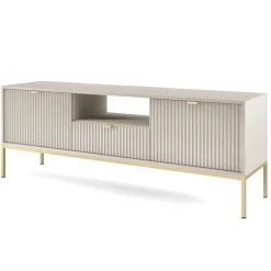 Garnero Arredamenti Mobile porta TV 154x56h cm 2 ante moderno soggiorno Alisa Beige Clearance