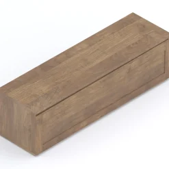 Garnero Arredamenti Mobile porta TV 138x40h cm 1 cassettone con telaio rovere scuro Sunset Noce Discount