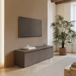 Garnero Arredamenti Mobile porta TV 138x40h cm con cassettone bronzo Sunset Marrone Clearance
