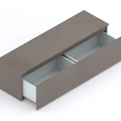 Garnero Arredamenti Mobile porta TV 138x40h cm con cassettone bronzo Sunset Marrone Clearance