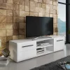 Garnero Arredamenti Mobile porta TV 160x40h cm moderno soggiorno bianco lucido Cold Clearance