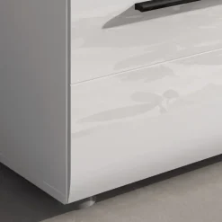 Garnero Arredamenti Mobile porta TV 160x40h cm moderno soggiorno bianco lucido Cold Clearance