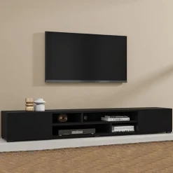 Garnero Arredamenti Mobile porta TV 208x33h cm soggiorno nero Maserati Outlet
