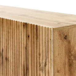 Garnero Arredamenti Mobile TV con camino 181x50h cm moderno cannettato Essence Quercia Best