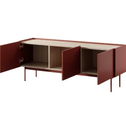 Garnero Arredamenti Mobile TV 144x55h cm design moderno rosso Passion Best