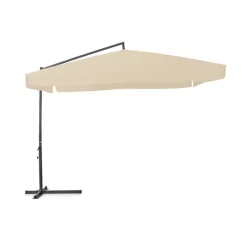 Garnero Arredamenti Ombrellone 300x300cm da giardino con braccio laterale ecru Vita New
