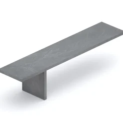 Garnero Arredamenti Panca da terra 184x45h cm Sunset Antracite