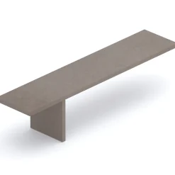 Garnero Arredamenti Panca da terra 184x45h cm bronzo Sunset Marrone New