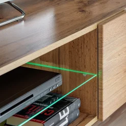 Garnero Arredamenti Parete attrezzata 210x160h cm soggiorno moderna rovere antracite Picasso Online