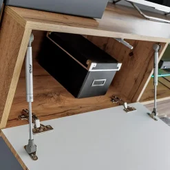 Garnero Arredamenti Parete attrezzata 210x160h cm soggiorno moderna rovere antracite Picasso Online