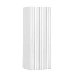 Garnero Arredamenti Pensile bagno sospeso 20x57h cm cannettato 1 anta bianco Cleany Bianco Opaco Clearance