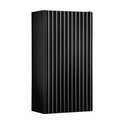 Garnero Arredamenti Pensile bagno sospeso 30x57h cm cannettato 1 anta Cleany Nero New