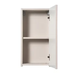 Garnero Arredamenti Pensile bagno sospeso 30x57h cm cannettato 1 anta Cleany Beige Discount
