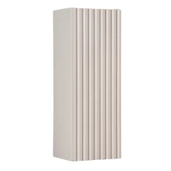 Garnero Arredamenti Pensile bagno sospeso 20x57h cm cannettato 1 anta Cleany Beige Clearance