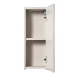 Garnero Arredamenti Pensile bagno sospeso 20x57h cm cannettato 1 anta Cleany Beige Clearance