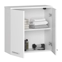 Garnero Arredamenti Pensile bagno sospeso 60x60h cm 2 ante bianco Woters Bianco Opaco New