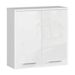 Garnero Arredamenti Pensile bagno sospeso 60x60h cm 2 ante Woters Bianco Lucido