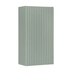 Garnero Arredamenti Pensile bagno sospeso 30x57h cm cannettato 1 anta verde salvia Greeny Best