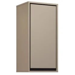 Garnero Arredamenti Pensile bagno sospeso 35x72h cm 1 anta nero Linda Tortora Sale