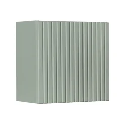 Garnero Arredamenti Pensile cubo bagno sospeso 30x30h cm cannettato 1 anta verde salvia Greeny New
