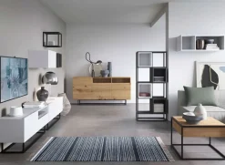 Garnero Arredamenti Pensile cubotto sospeso 30x30h cm 1 anta bianco Erice Gihome® Bianco Opaco