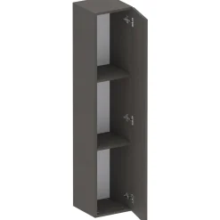 Garnero Arredamenti Pensile verticale 29x138h cm 1 anta reversibile moderno nero Sunset Ossido