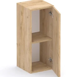 Garnero Arredamenti Pensile verticale 29x69h cm 1 anta reversibile chiaro Sunset Rovere Discount