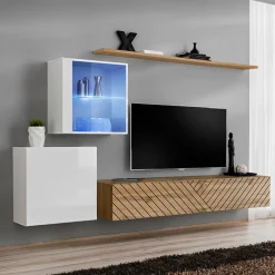 Garnero Arredamenti Pensile vetrinetta 60x60h cm bianco Geo Online