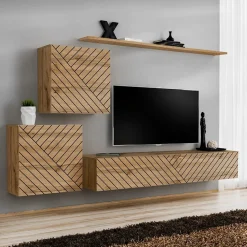 Garnero Arredamenti Pensile 60x60cm sospeso con serigrafia nera Geo Rovere Online