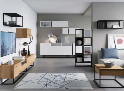 Garnero Arredamenti Pensile 30x31h cm 1 anta da parete moderno Erice Gihome® Rovere Clearance