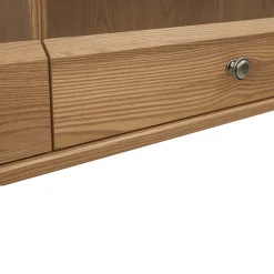 Garnero Arredamenti Pensile 156x50h cm 3 ante soggiorno rovere scuro Lucca Discount