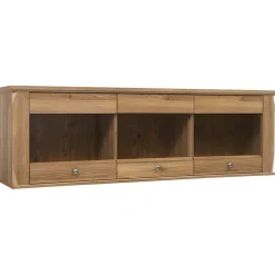 Garnero Arredamenti Pensile 156x50h cm 3 ante soggiorno rovere scuro Lucca Discount