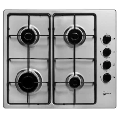Garnero Arredamenti Piano cottura 4 fuochi gas 60cm acciaio Atlantic New