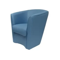 Garnero Arredamenti Poltrona design relax in ecopelle celeste Valentina Azzurro Online