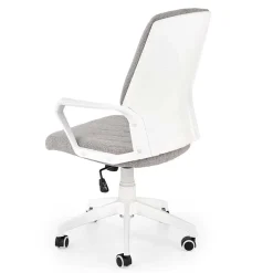 Garnero Arredamenti Poltrona design ufficio in tessuto beige bianco Nikki Hot