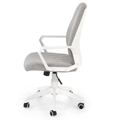 Garnero Arredamenti Poltrona design ufficio in tessuto beige bianco Nikki Hot