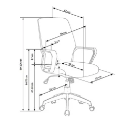 Garnero Arredamenti Poltrona design ufficio in tessuto beige bianco Nikki Hot