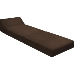 Garnero Arredamenti Poltrona divano letto pieghevole 90cm modulo singolo marrone Lorin Tessuto Vellutato Alova Marrone Hot