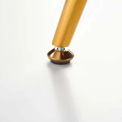 Garnero Arredamenti Poltrona imbottita in velluto con gambe oro Gabriella Grigio Hot