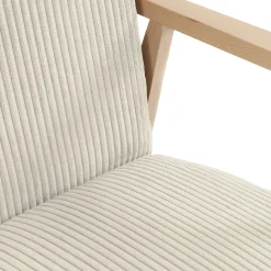 Garnero Arredamenti Poltrona imbottita design moderna beige Luana Clearance