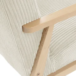 Garnero Arredamenti Poltrona imbottita design moderna beige Luana Clearance