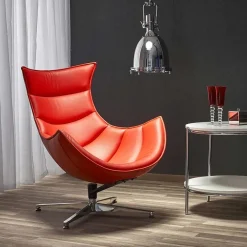 Garnero Arredamenti Poltrona imbottita design Isotta Rosso Hot