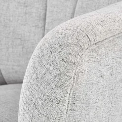 Garnero Arredamenti Poltrona imbottita in tessuto gambe in noce grigio Romina Clearance