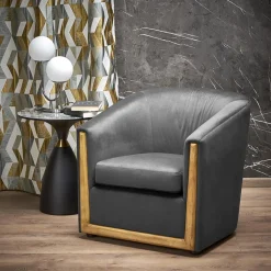 Garnero Arredamenti Poltrona imbottita relax in velluto grigio Simeone Antracite Discount