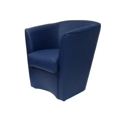 Garnero Arredamenti Poltrona relax design in ecopelle Valentina Blu Clearance