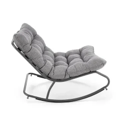 Garnero Arredamenti Poltrona relax tessuto grigio Serenita